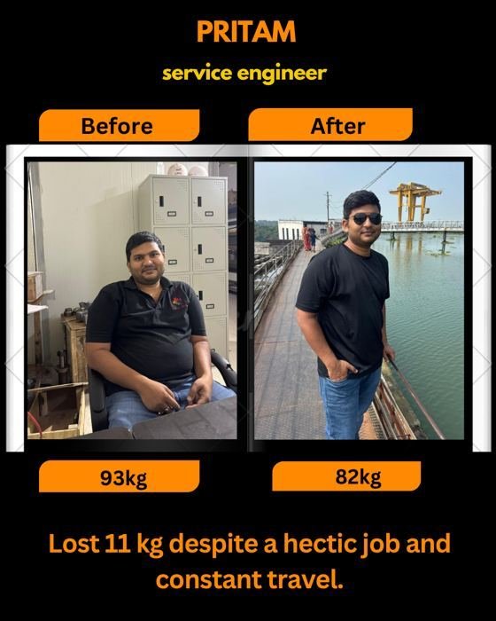 Pritam — Service Engineer — real client transformation